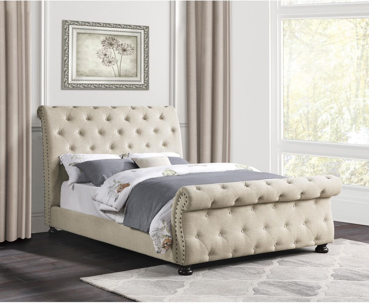 Homelegance Basseri Queen Bed - Beige