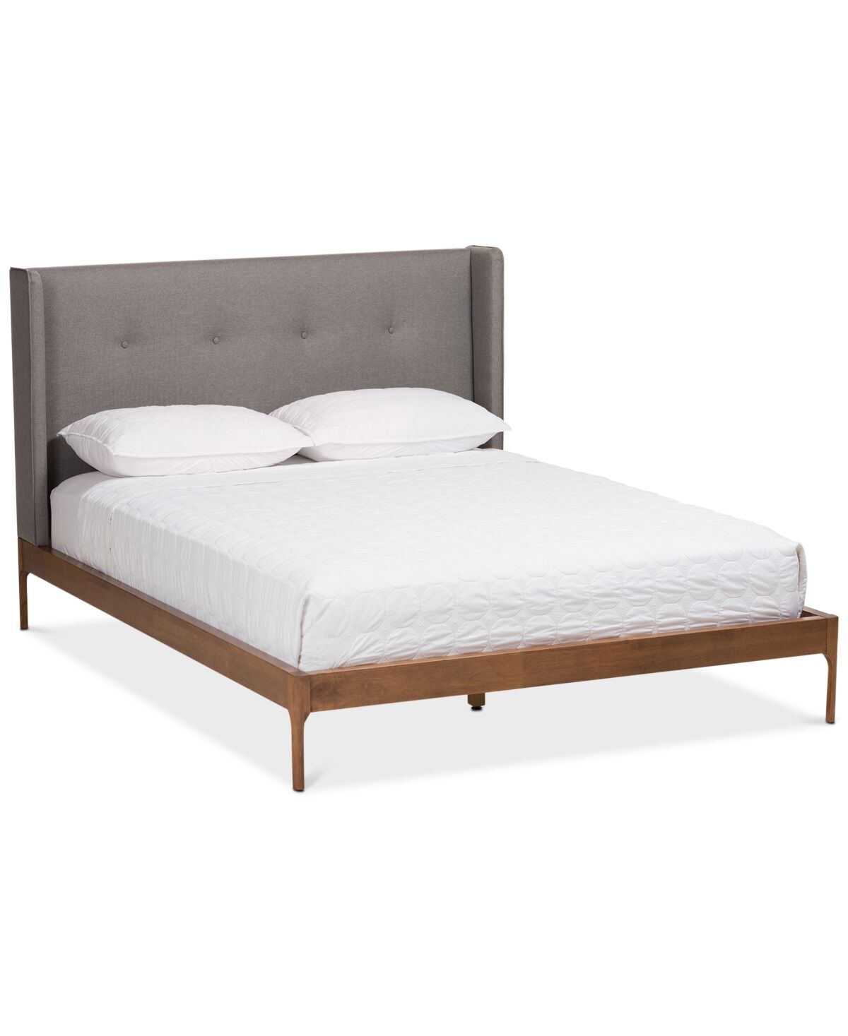 Furniture Corletta Queen Bed - Grey