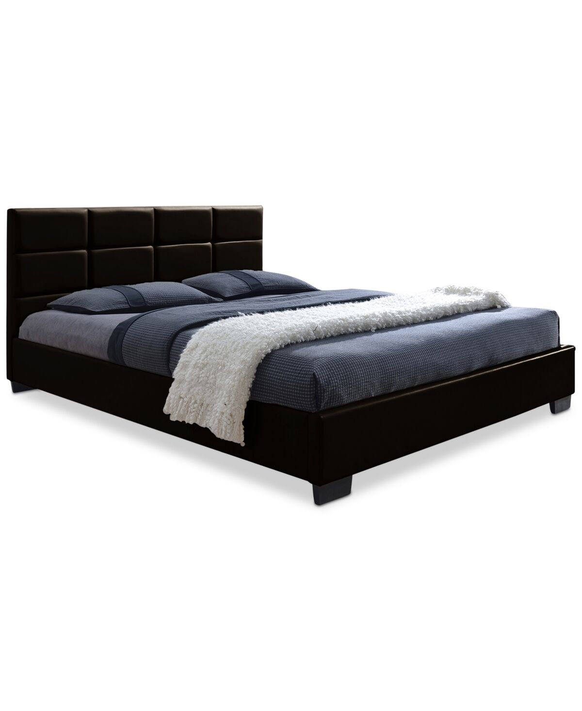 Furniture Yinette Queen Bed - Dark Brown