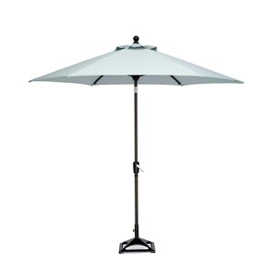 Agio Stockholm Outdoor 9' Umbrella with Outdoor Fabric and Base, Created for Macy's - Sunbrella Cast Mist