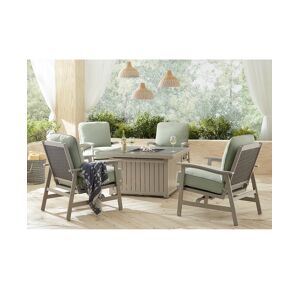 Furniture Lakehouse Outdoor 5-Pc. Chat Set (1 Fire Pit & 4 Rocker Chairs), Created for Macy's