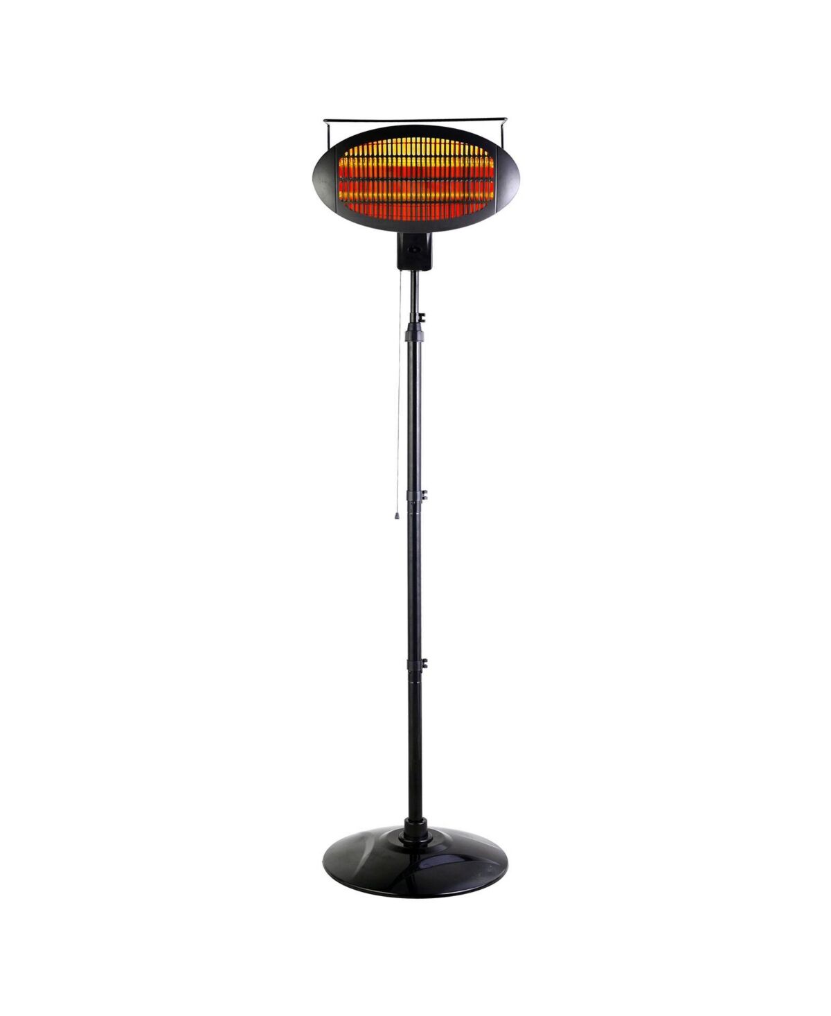 Optimus Garage-Outdoor Floor Standing Infrared Patio Heater with Remote - Black