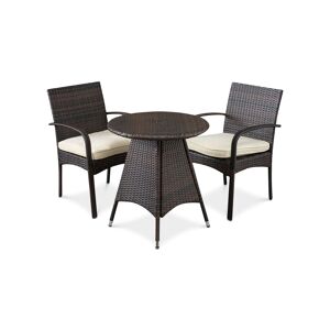 Noble House Chiese 3-Pc. Bistro with Cushions - Brown