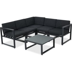 Noble House Lore 6-Pc. Outdoor Sofa Set - Black