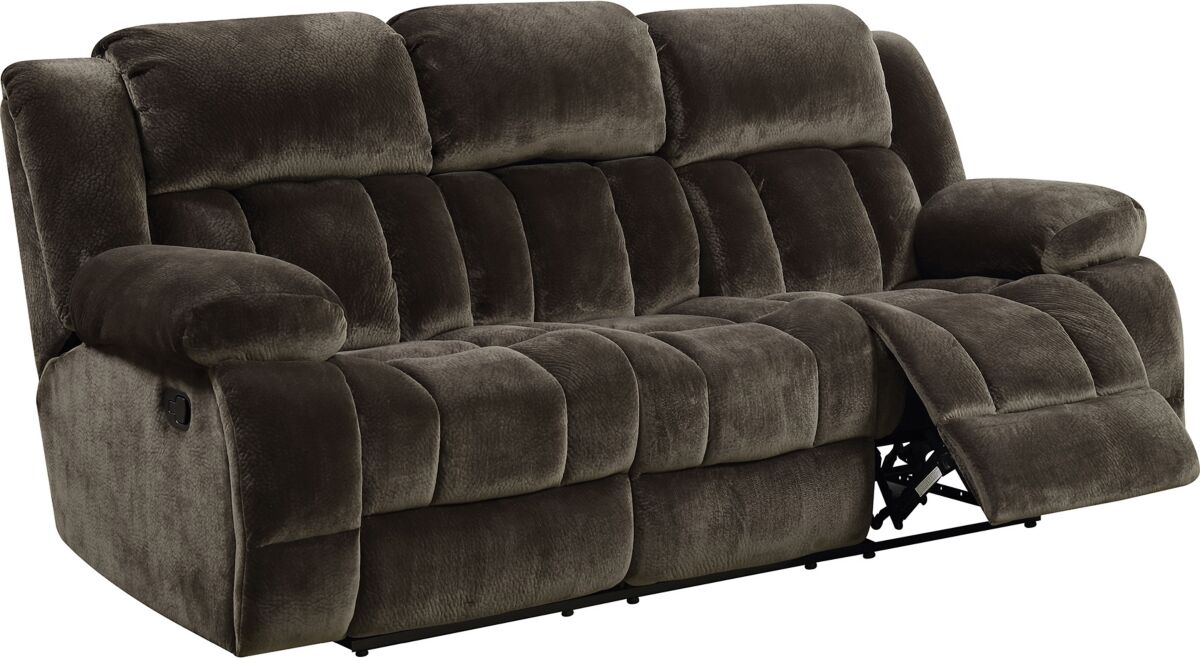 Furniture Of America Hinna Reclining Sofa - Brown