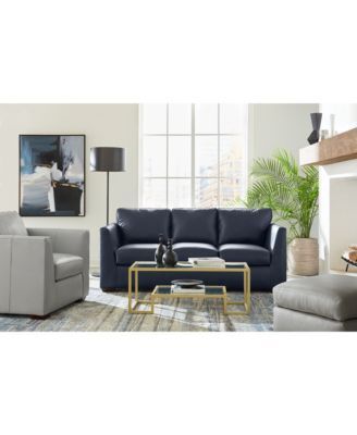 Macy's Cheriel Leather Sofa Collection Created For Macys