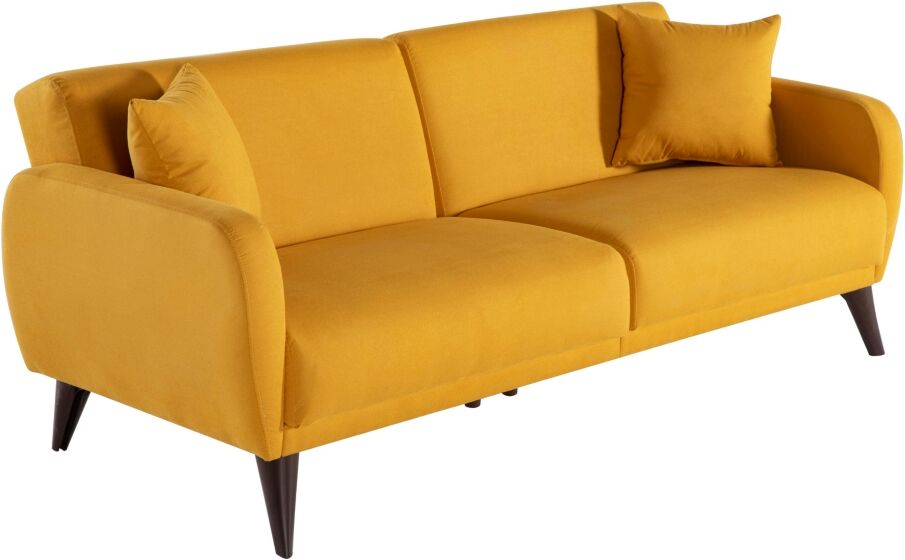 Bellona Sleeper Sofa in a Box with Storage - Yellow