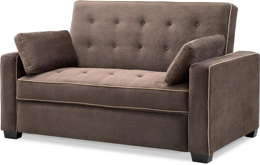 Serta Augustus Full Size Convertible Sofa - Java