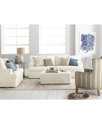 Furniture Brenalee Performance Fabric Slipcover Sofa Collection