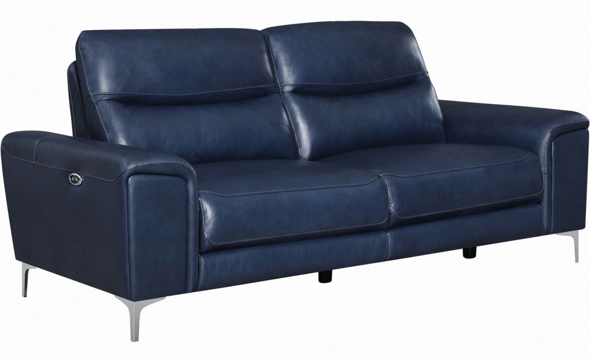 Furniture Coaster Home Furnishings Largo Upholstered Power Sofa - Blue