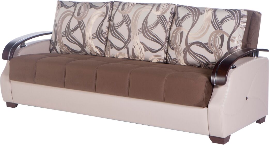 Bellona Costa Sleeper Sofa with Storage - Brown