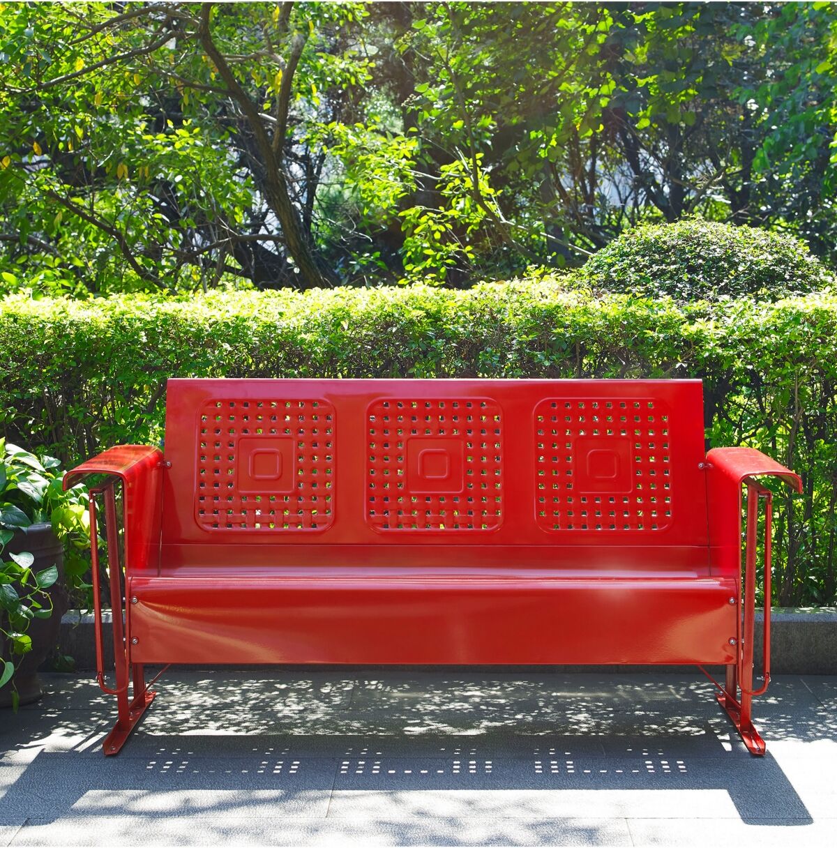 Crosley Bates Sofa Glider - Red