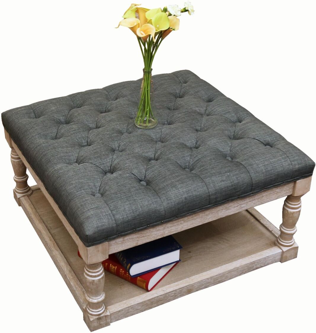 Home Accessories Cairona Indoor Ottomans - Dark Gray