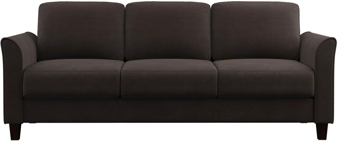 Lifestyle Solutions Wilshire Sofa with Curved Arms - Coffee