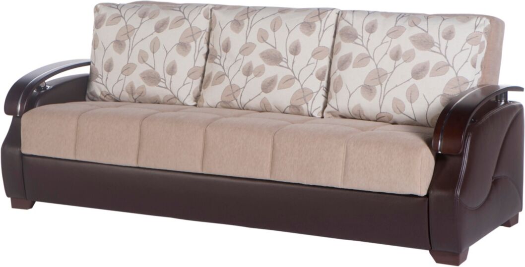 Bellona Costa Sleeper Sofa with Storage - Medium Beige