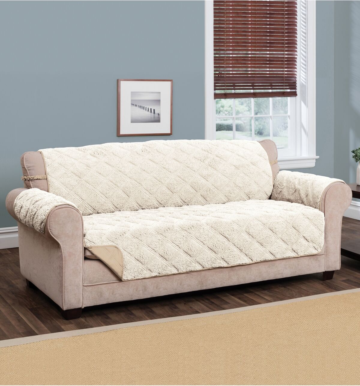 P/Kaufmann Home Hudson Xl Sofa Slipcover - Ivory