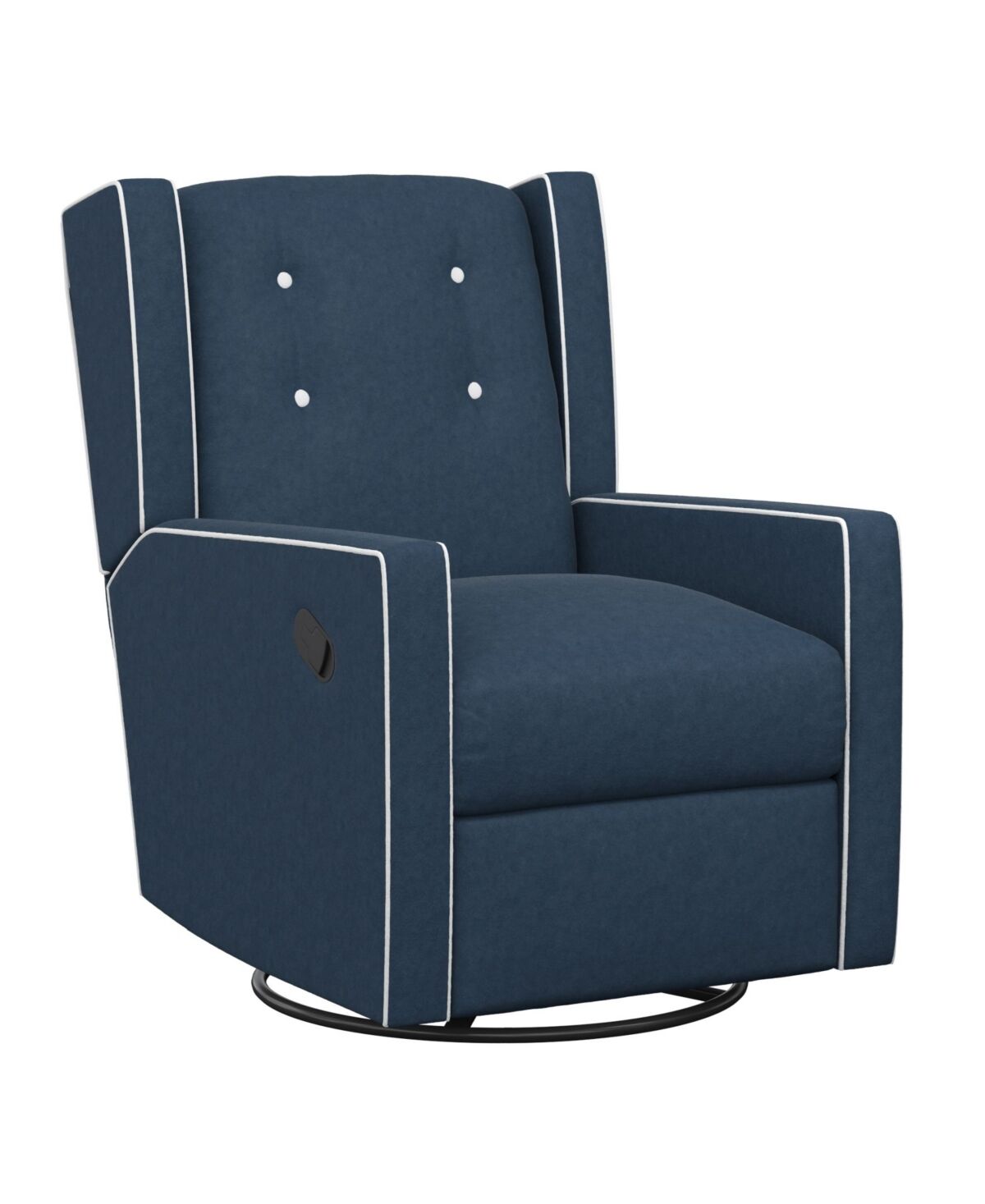 Baby Relax Mariella Swivel Glider Recliner Chair - Blue