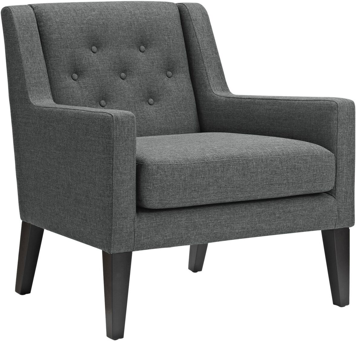 Modway Earnest Upholstered Fabric Armchair - Gray