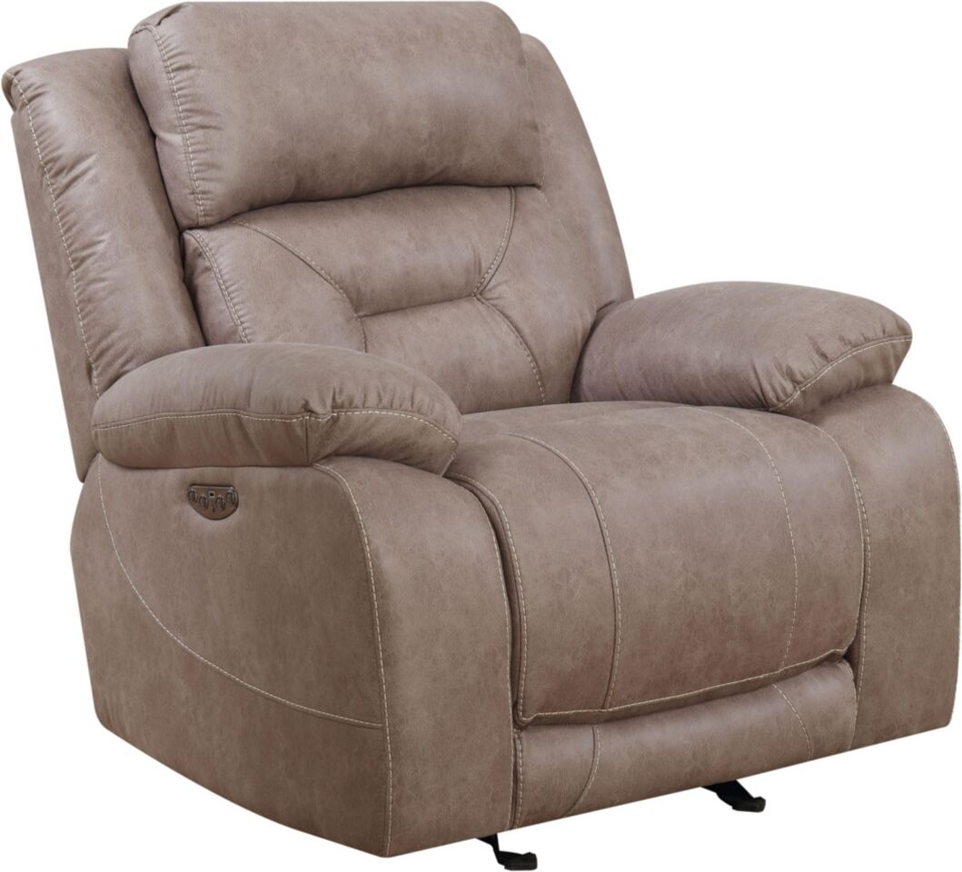 Macy's Horus Power Glider Recliner - Sand