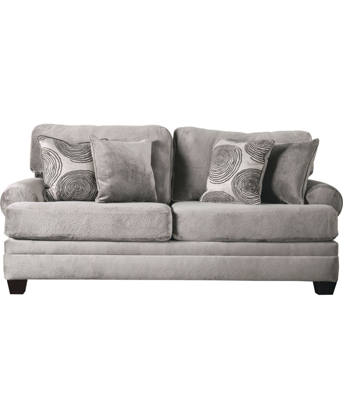 Furniture Of America Beltrand Recessed Arm Sofa - Gray, Pattern