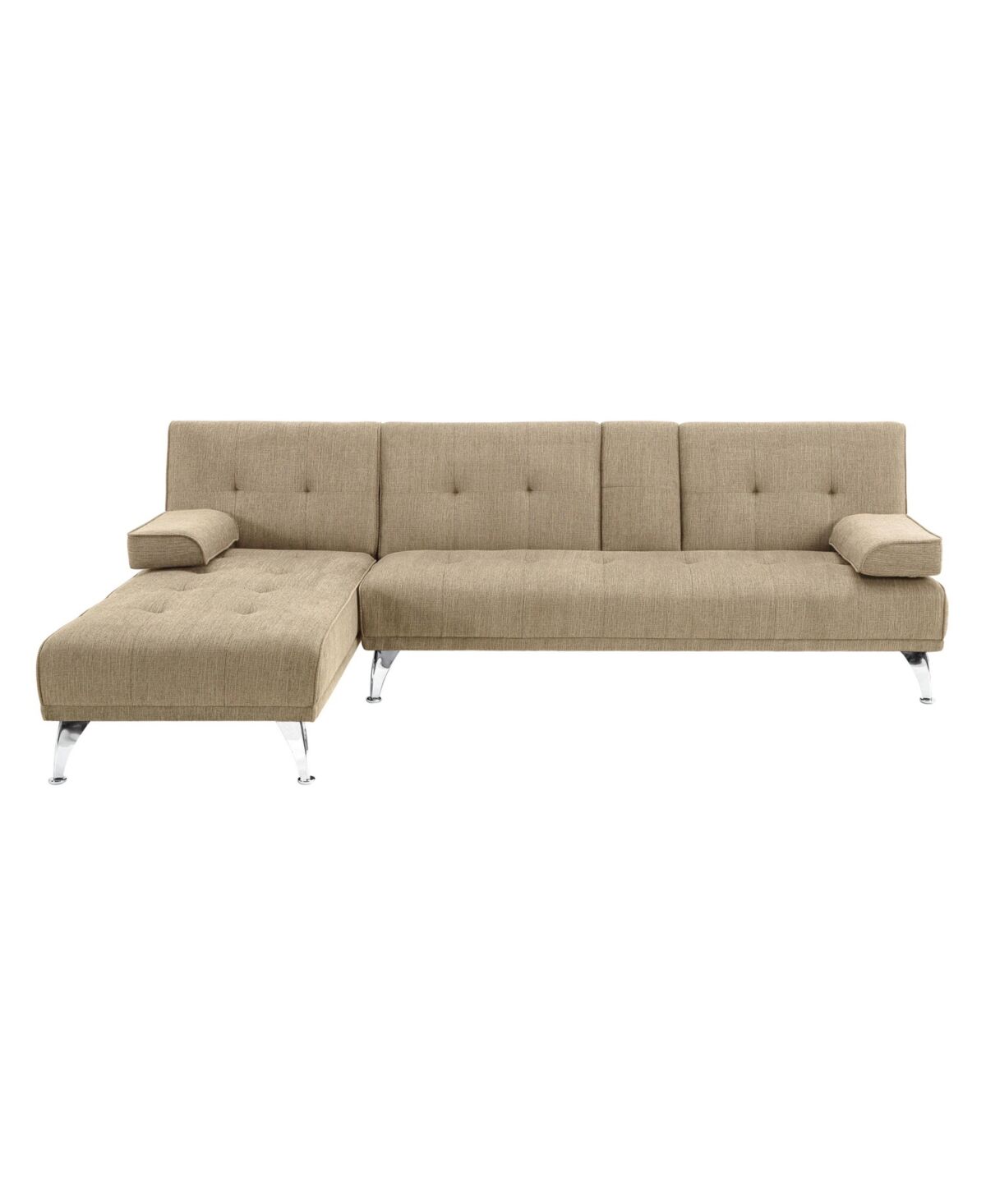 Serta Miami 3-Seater Flip Sectional Sofa - Sand