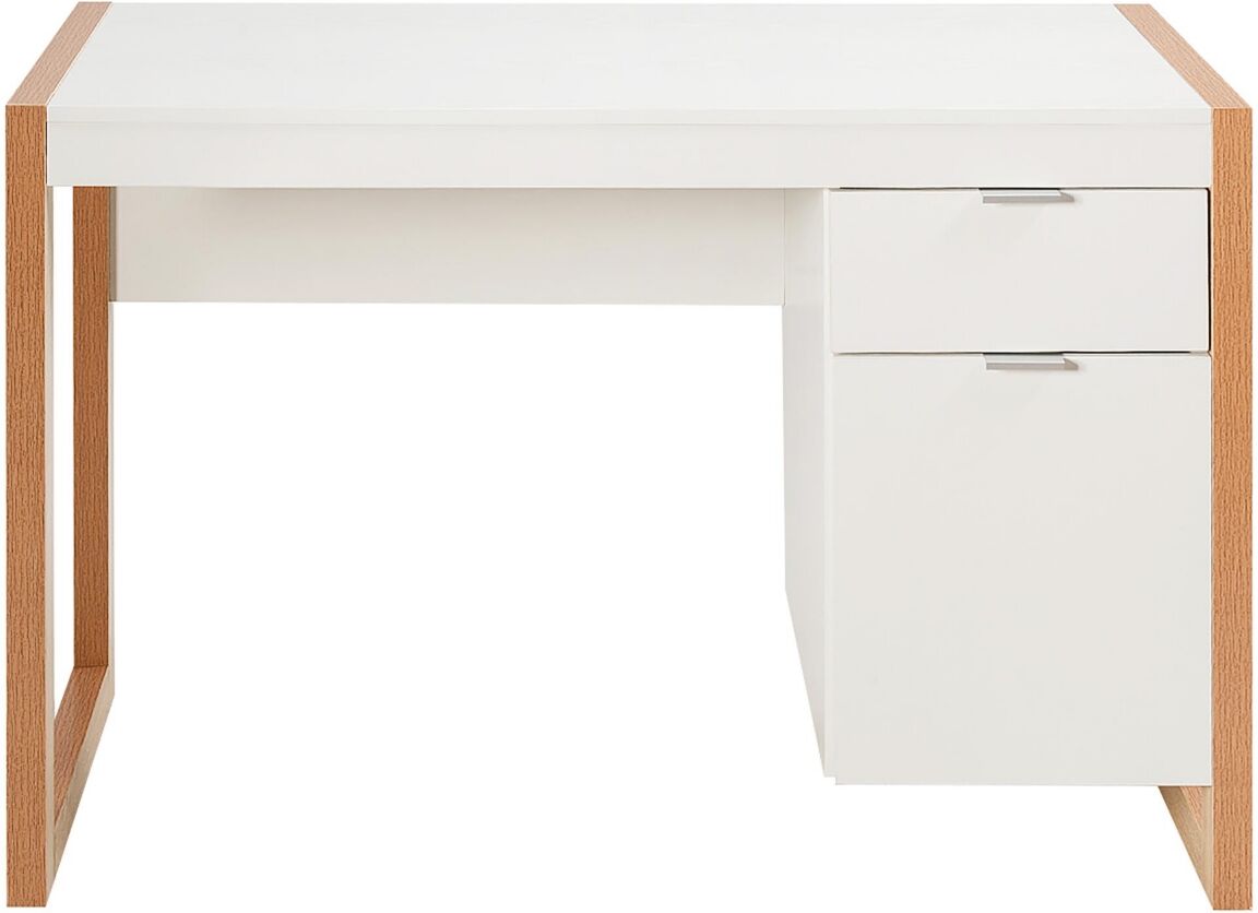 Costway Computer Desk Workstation Table With Drawers Home Office - White