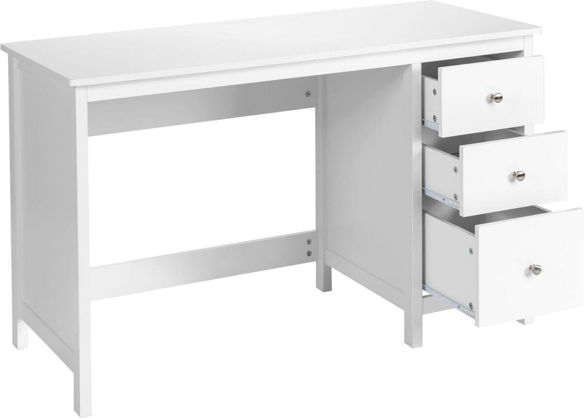 Costway Computer Desk Study Writing Desk Home Office Workstation - White