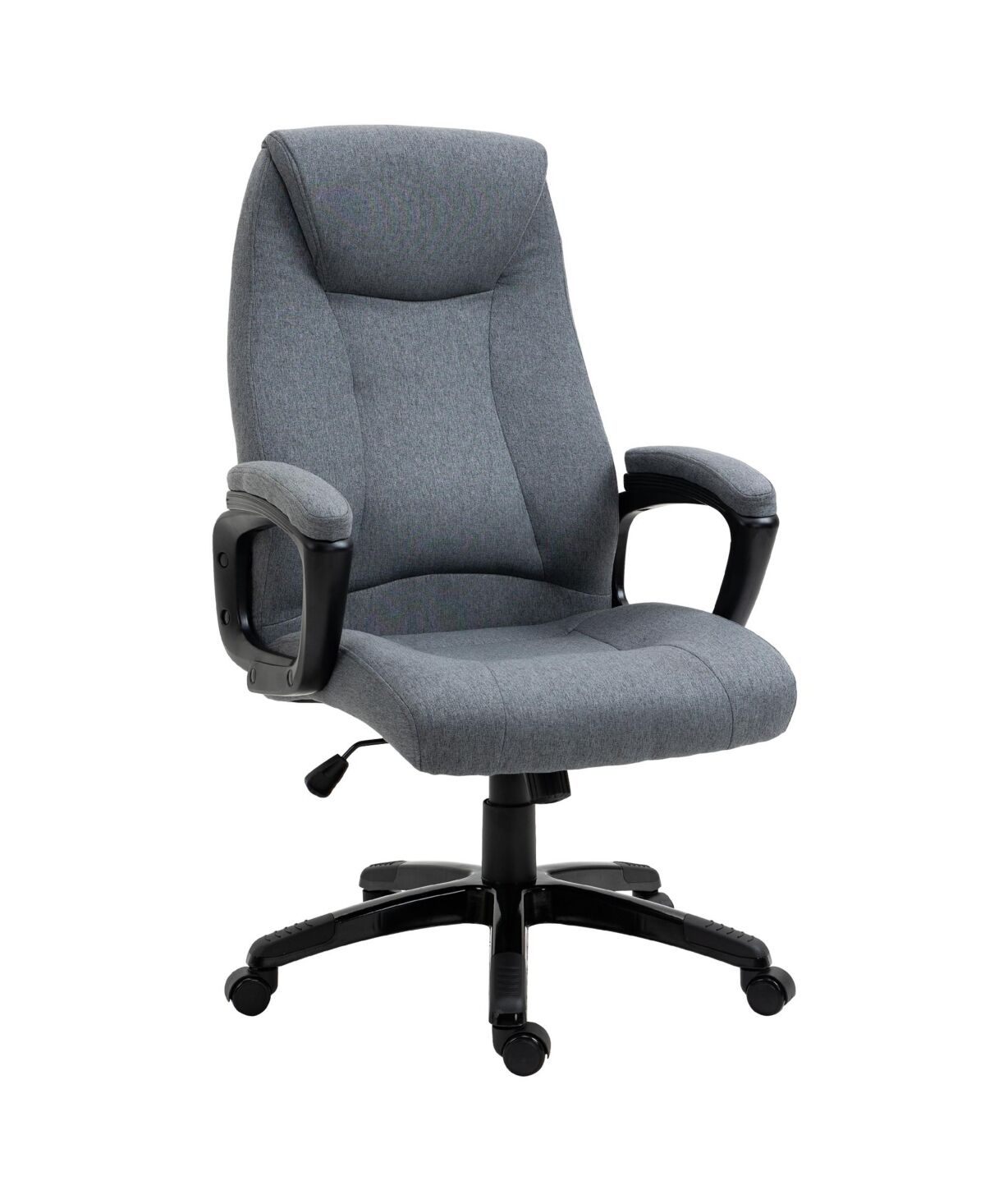 Vinsetto Fabric Home Office Chair, Computer Desk Chair with Tilt Function, Executive Chair with 360° Swivel, Adjustable Height, Padded Armrests and He