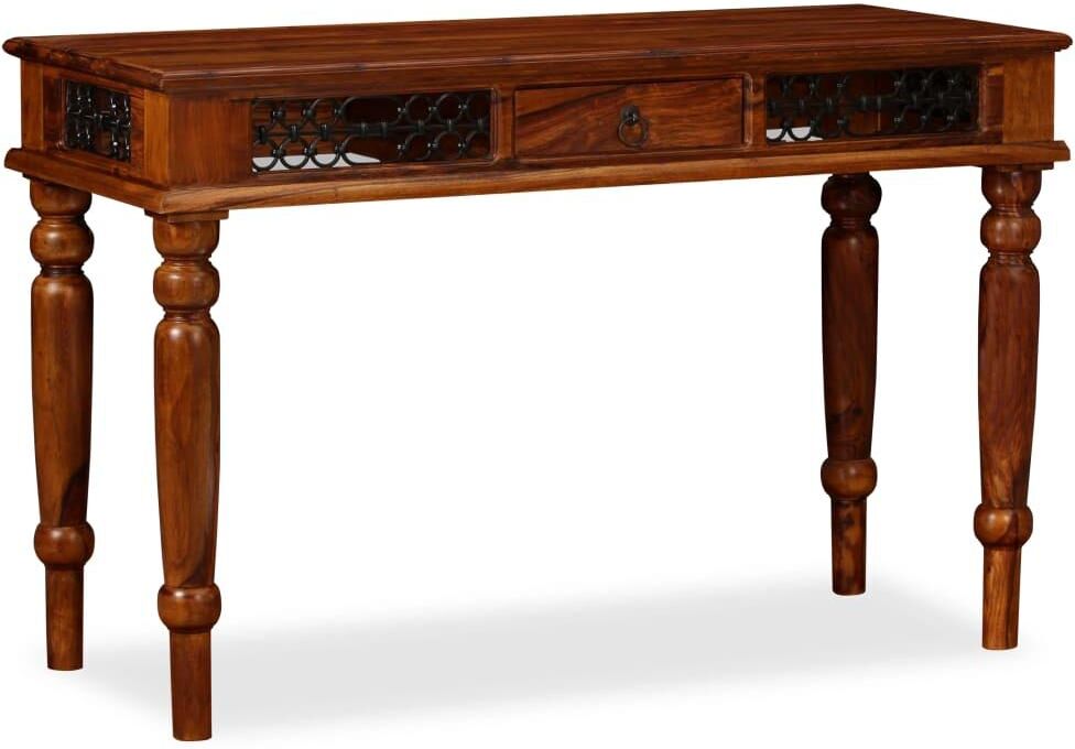 Vidaxl Writing Table Solid Sheesham Wood 47.2