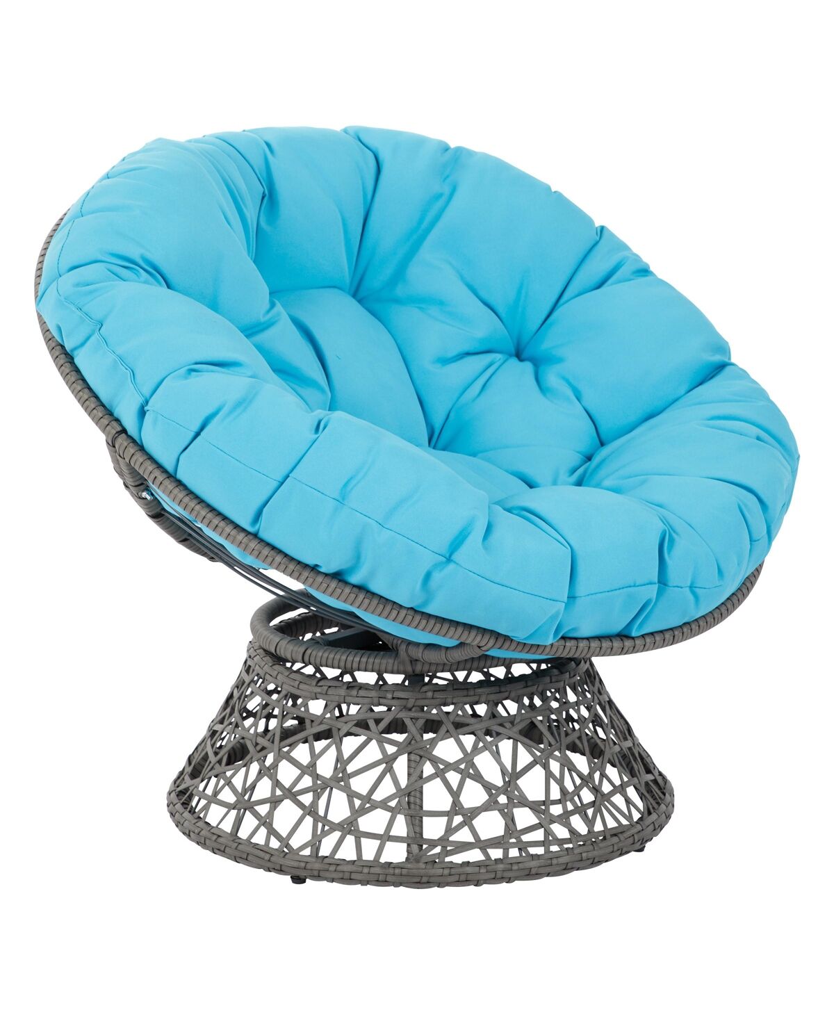 Office Star Papasan Accent Chair - Blue