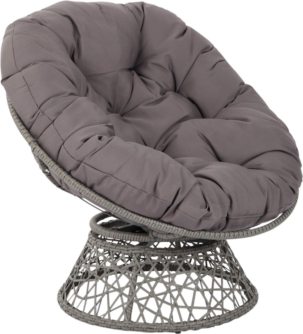 Office Star Papasan Accent Chair - Grey