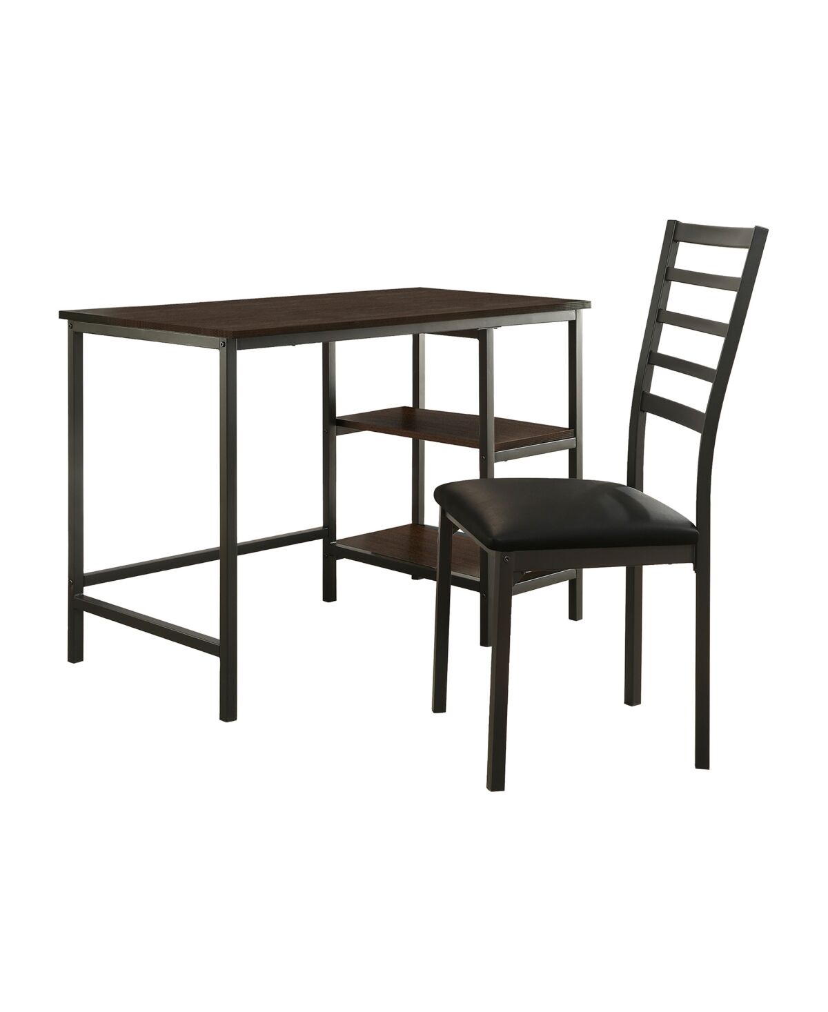 Furniture Amherst Writing Desk with Chair - Black