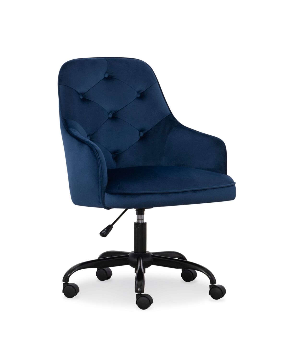 Home Furniture Outfitters Sawyer Navy Blue Velvet Task Chair - Blue