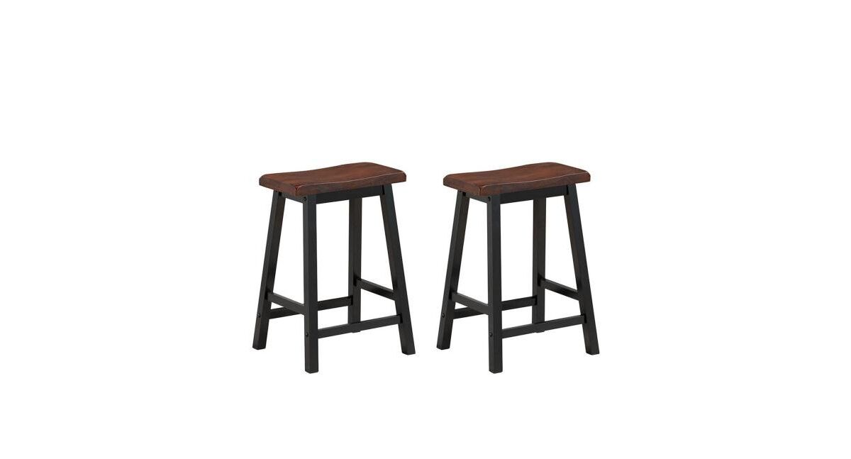 Slickblue 24 Inch Height Set of 2 Home Kitchen Dining Room Bar Stools - Coffee