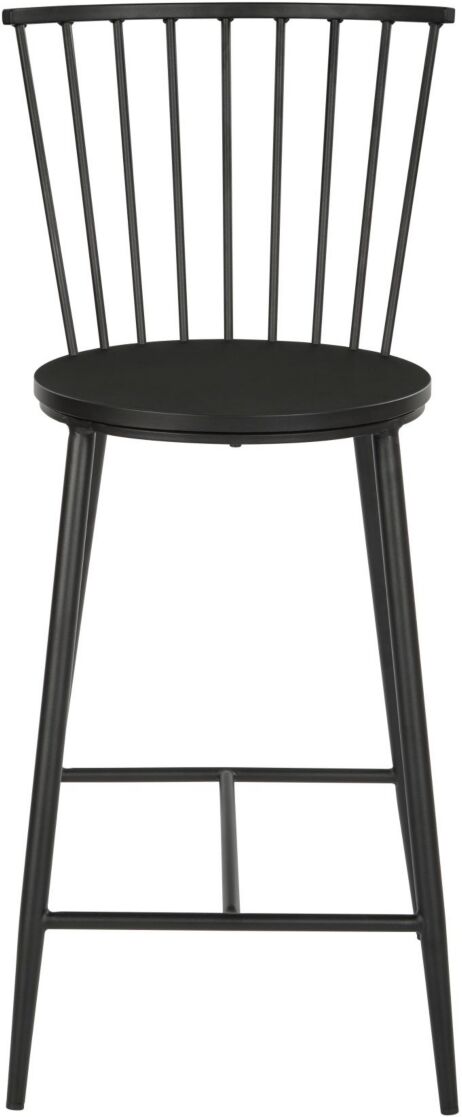 Office Star Bryce Counter Stool 26-inch with Metal Frame - White