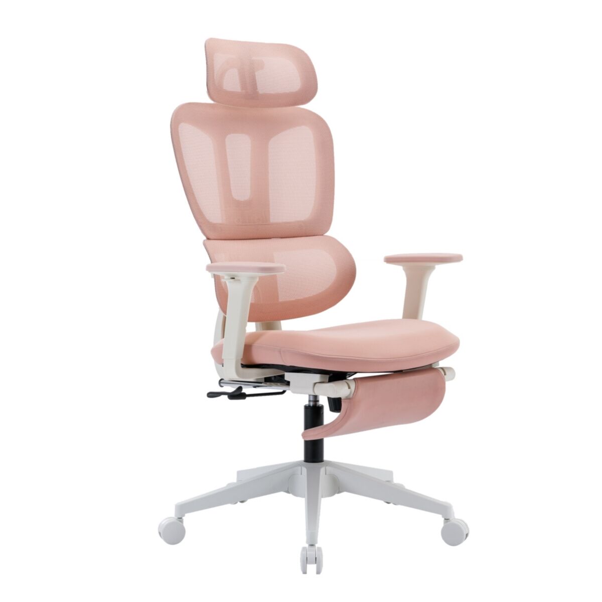 Simplie Fun Ergonomic Mesh Office Chair with 2D Adjustable Armrest, High Back Desk Computer Chair, Ergonomic Office Chair with Wheels for Home & Office - Pink