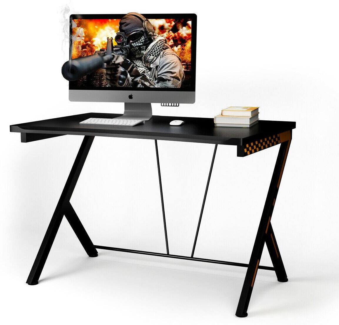 Costway Gaming Desk Computer Desk Pc Laptop Table Workstation Home Office - Black