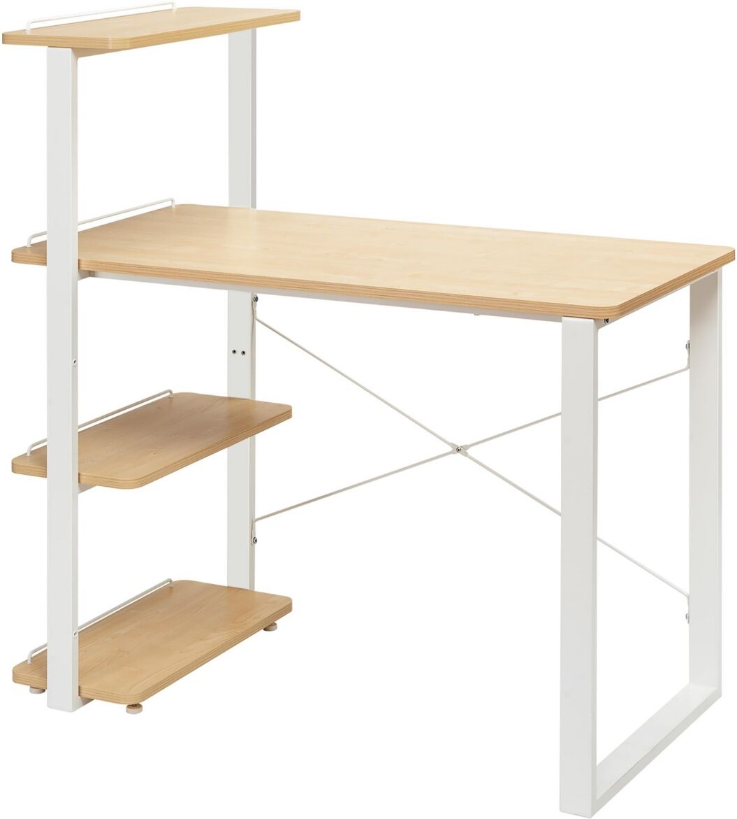 Costway Reversible Computer Desk Study Table Home Office - Natural