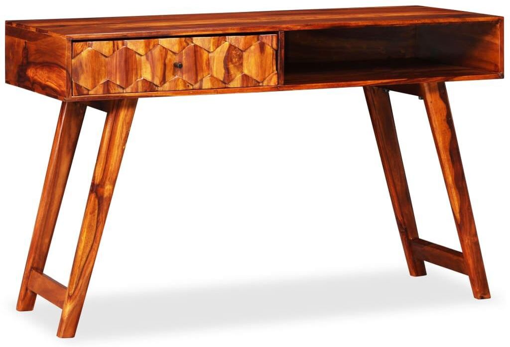 Vidaxl Writing Table Solid Sheesham Wood 46.5