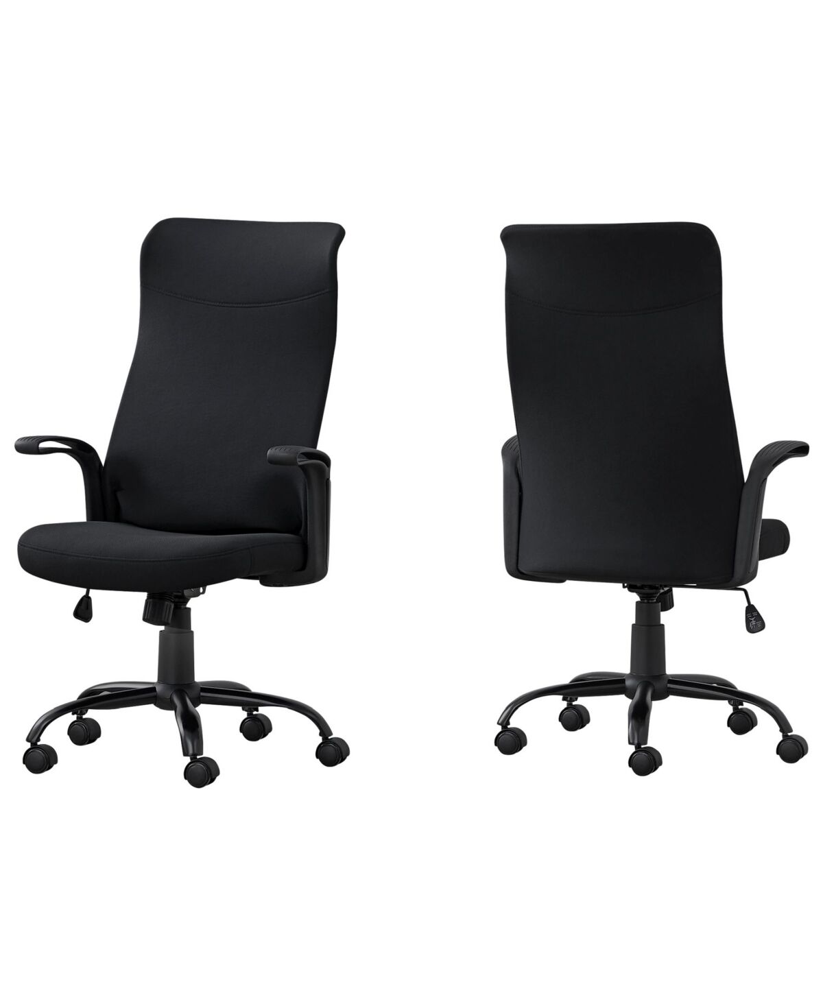 Monarch Specialties Office Chair -Fabric Multi Position - Black