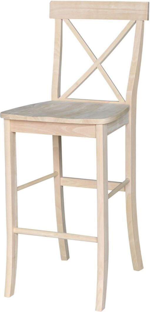 International Concepts X-Back Stool - Cream