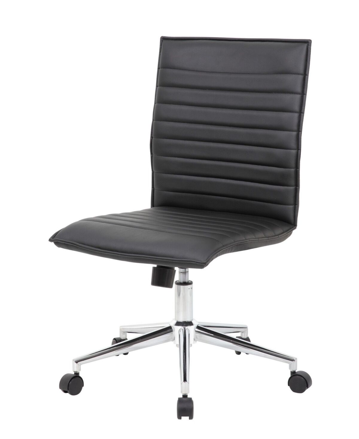 Boss Office Products Armless Hospitality Chair - Black