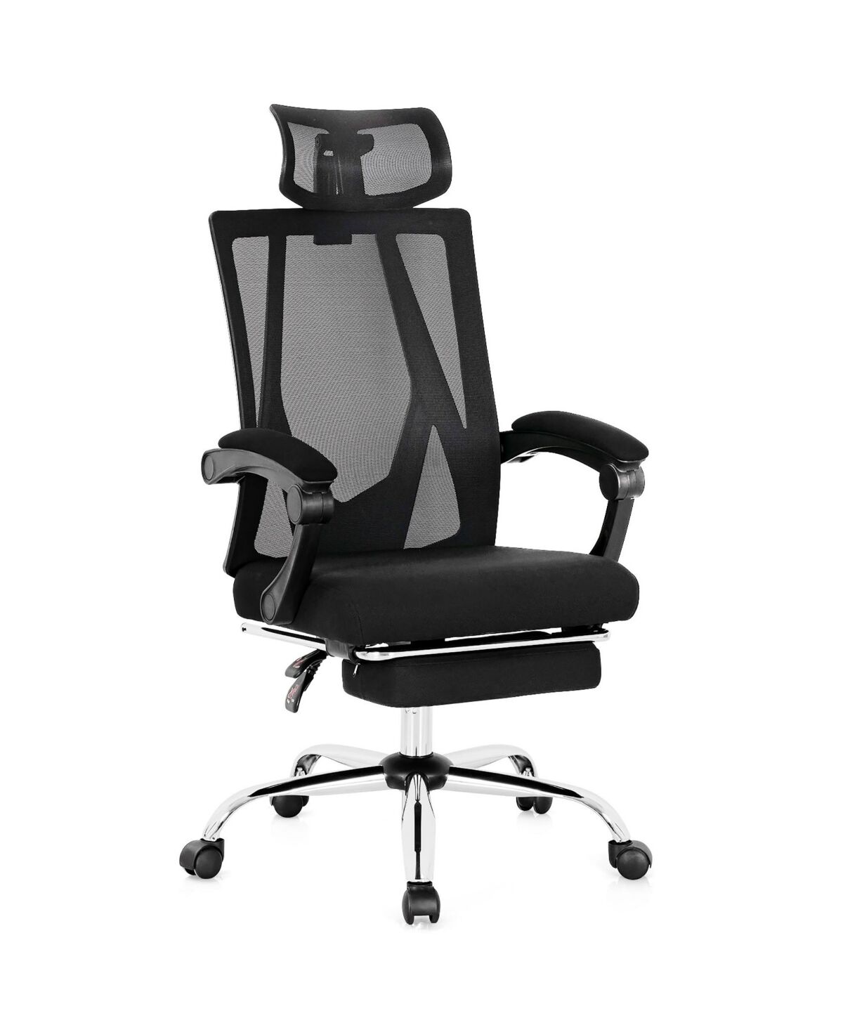 Costway Mesh Office Chair Recliner Desk Chair Height Adjustable - Black