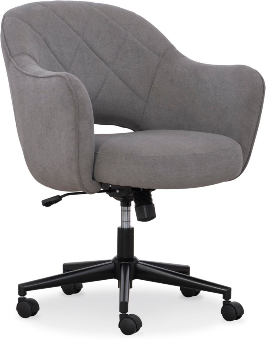 Home Furniture Outfitters Sawyer Gray Quilted Task Chair - Gray