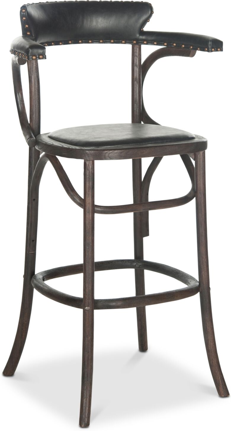 Safavieh Polian Bar Stool - Antique Black