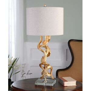 Uttermost Twisted Vines Gold Table Lamp - Open Misce