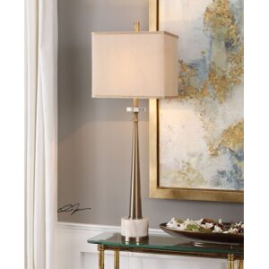 Uttermost Verner Tapered Brass Table Lamp - Open Misce