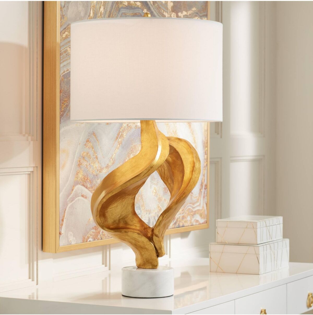 Possini Euro Design Hera Modern Glam Luxury Table Lamp Decor 31