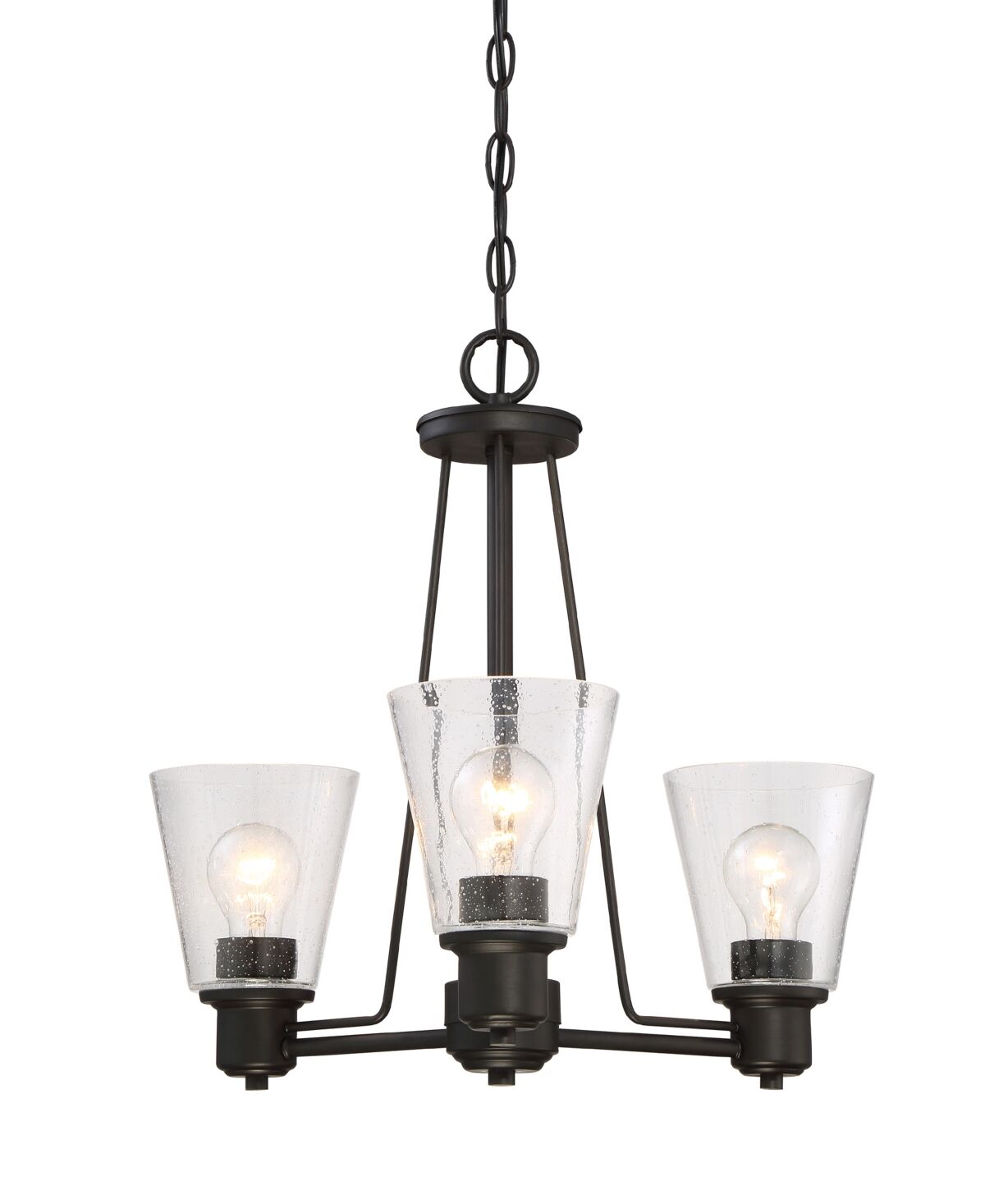 Designers Fountain Printers Row 3 Light Chandelier - Bronze