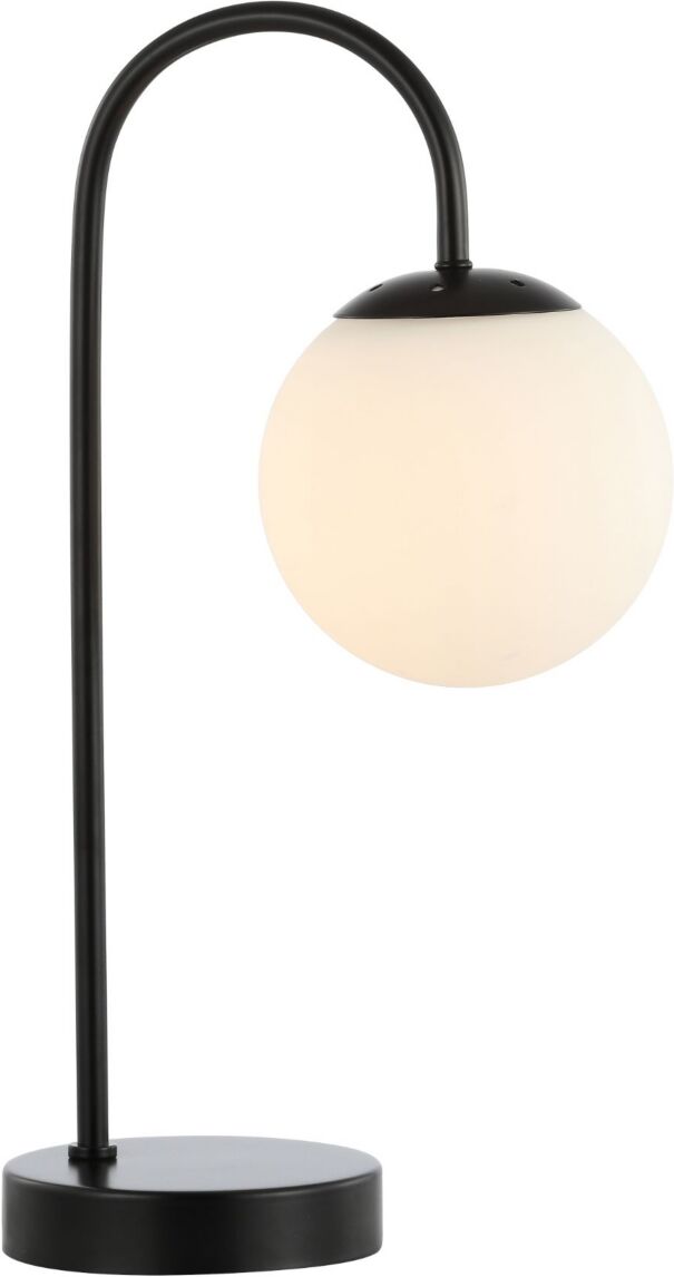 Jonathan Y Arco Mid-Century Globe Led Table Lamp - Black